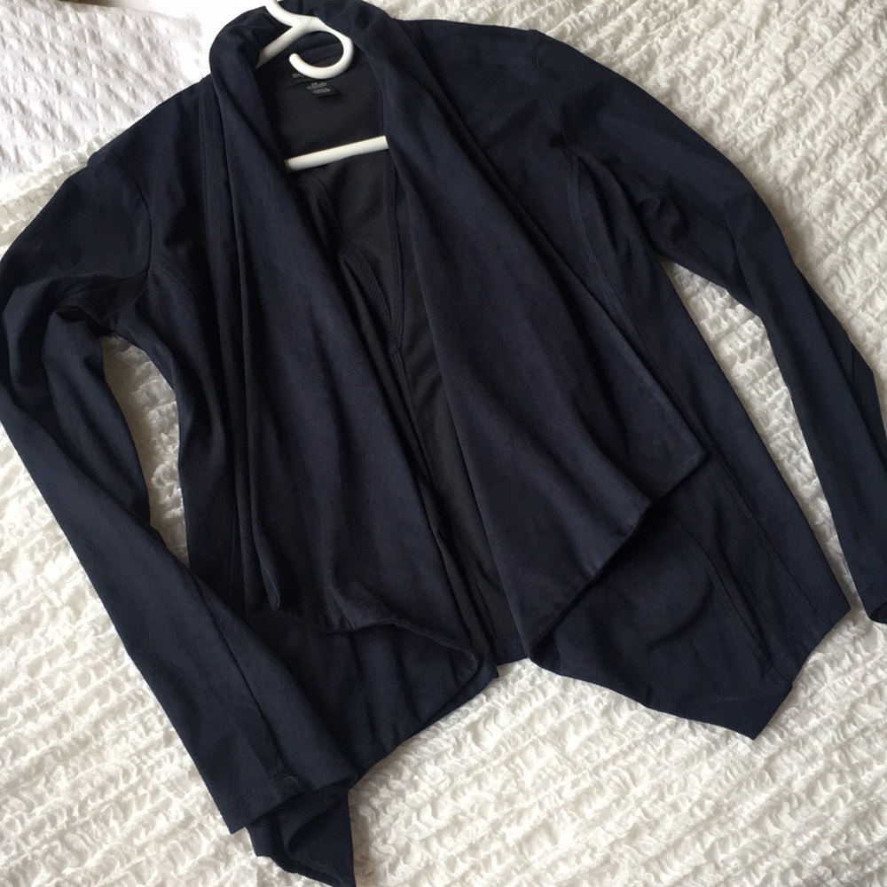 Navy Suede Blazer